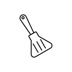 Pastry spatula icon simple, line vector isolated on white background. trendy and modern design