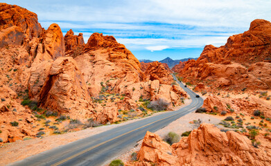 Valley of Fire State Park is a public recreation and nature preservation in Nevada (USA)  in the...