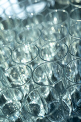 ensemble de verres, flutes à champagne