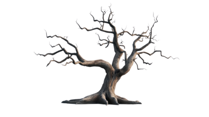 Old tree transparent background