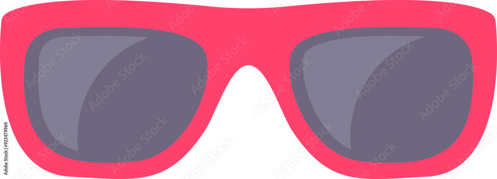 Canvas Prints sunglasses icon. flat style. hipster glasses.