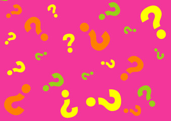 クエスチョン　ピンク