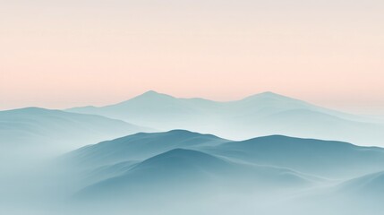Misty Mountain Landscape