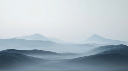 Fototapeta premium Misty Mountain Landscape