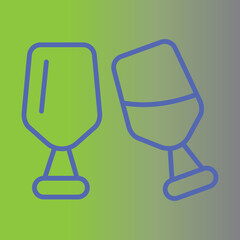 Wine Glass icon Design