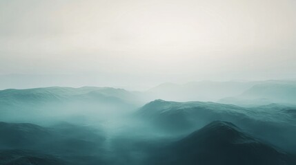 Fototapeta premium Misty Mountain Range