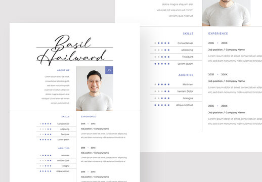 Resume Layout Simple Structure