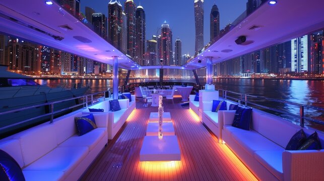 Celebrate a milestone birthday with a party cruise in Dubai Marina.