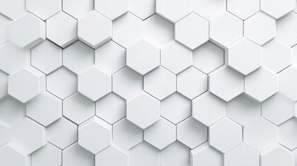 Naklejka premium Hexagonal pattern with grey gradients, minimalist and clean design, smooth and polished texture, modern aesthetic