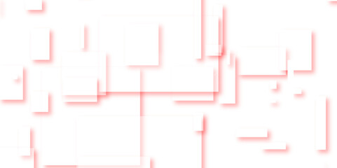 Abstract design with white, pink  transparent material in triangle and square shapes on white background. Cover or splash template for web design and site decoration. Vector illustration.