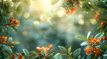 Blurred background enhances plant landscapes