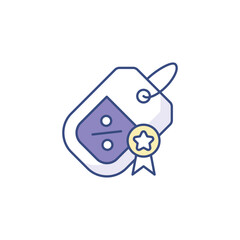 Best Price icon design with white background stock illustration