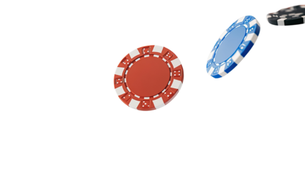 Poker chips transparent background