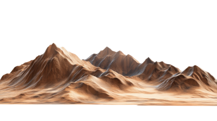 Desert landscape transparent background