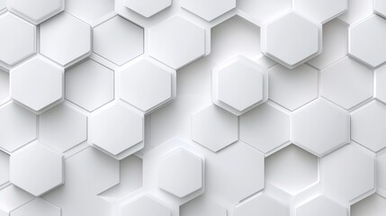 Fototapeta premium Minimalist hexagon pattern, grey tonal variations, seamless and smooth texture, modern and clean look