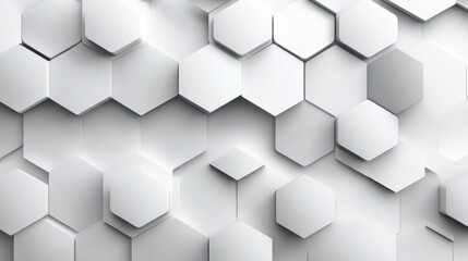 Fototapeta premium Minimalist hexagon pattern, grey tonal variations, seamless and smooth texture, modern and clean look