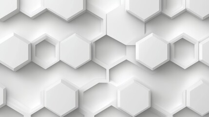 Fototapeta premium Minimalist hexagon pattern, grey tonal variations, seamless and smooth texture, modern and clean look