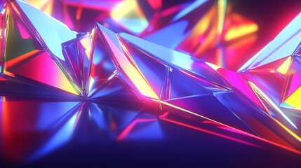 Abstract  Shiny  Geometric Shapes