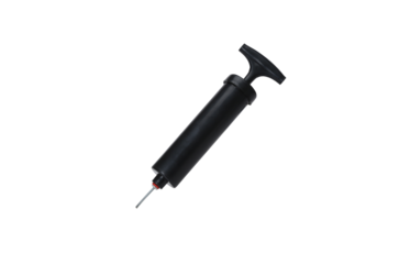 black air pump for sports balls isolated on white background