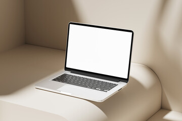 Minimalist Laptop Mockup for showcasing your UI design to clients