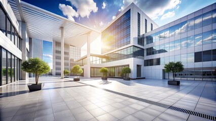 Professional Marketing White Shadows: Architectural, Corporate, Sophisticated, White Background