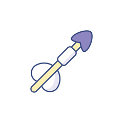 Bow Arrow icon design with white background stock illustration