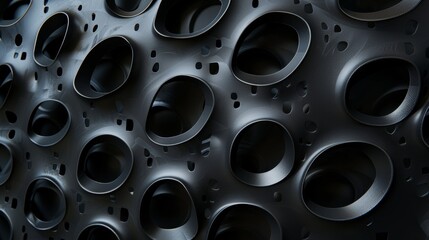 Black plastic pattern can be used to make patterns or wallpaper.
