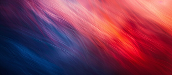 Minimalist abstract design with blurred red, orange, and navy blue gradients, featuring smooth curves and grainy textures, resembling mountain peaks, in a high-resolution, modern, and elegant style wi