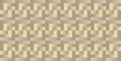 Rectangular geometric fields arranged repeatedly with brown gradations as graphic and artistic inspiration