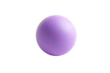 A simple, smooth, purple sphere on a transparent background. ideal for abstract design and creative projects. High-quality 3D rendering.