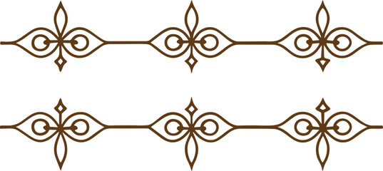 Dividers thin line elements set. Border underline for text page, book, invitation, wedding card, certificate, menu