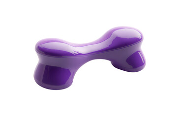 Purple ergonomic neck and shoulder massager on transparent background. ideal for relaxation and muscle tension relief. Modern and sleek design.