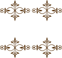 Dividers thin line elements set. Border underline for text page, book, invitation, wedding card, certificate, menu