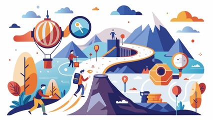 Unveiling hidden truths and unexpected connections. This scene portrays a journey of discovery and exploration.