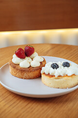 Delicious and fresh sweet pastries