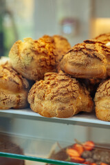 Delicious and fresh sweet pastries