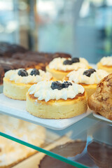 Delicious and fresh sweet pastries