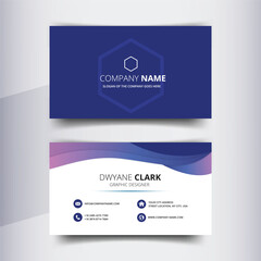 Professional And Stylish Business Card Design Template