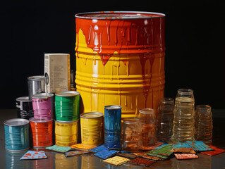 Fantastic Oil petroleum industry production benefits isometric composition with dollar