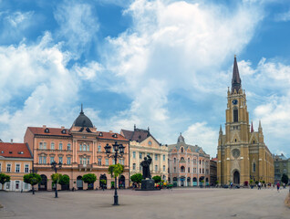 Fototapeta premium Liberty Square, Novi Sad, Vojvodina, Serbia
