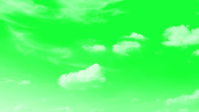 Animated Clouds Moving Fast on Green Screen, Cloud green screen video effect, Animated Clouds Moving 
 Forward Fast on Green Screen. Moving clouds motion graphic effects on green screen background. 