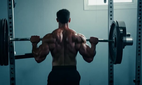 Pull up, fitness and strong man training in the gym for body goal, motivation and workout. Wellness, exercise and bodybuilder athlete with energy, power and muscle for cardio sports at a club
