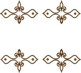 decorative frame with golden ornament