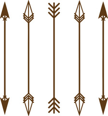 wooden arrow set