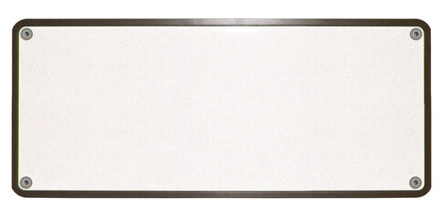 Plaque d’immatriculation vissée 