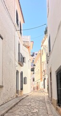 narrow street in the town