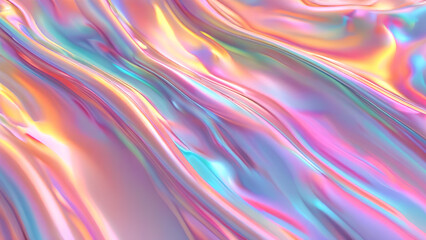 Obraz premium Abstract iridescent background design, 3D render