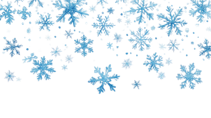 snowflakes transparent background