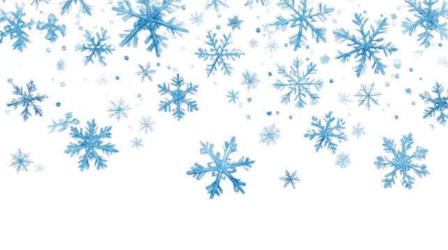 snowflakes transparent background