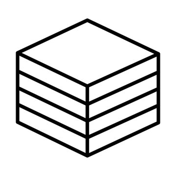 recommend clip art: Brownie line icon